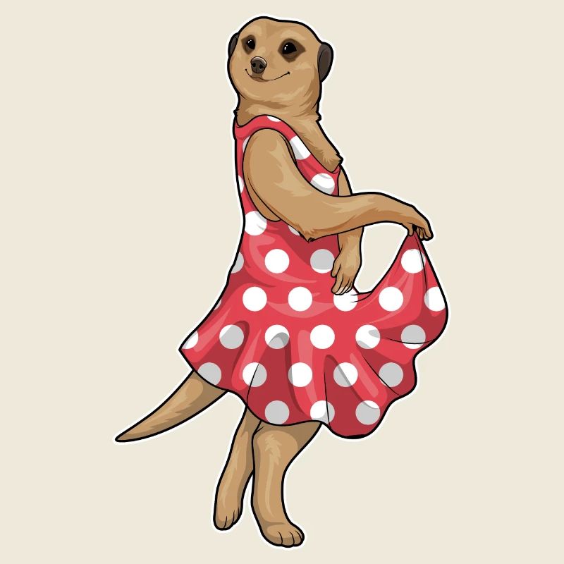 Erdmännchen Polka Dots Kleid