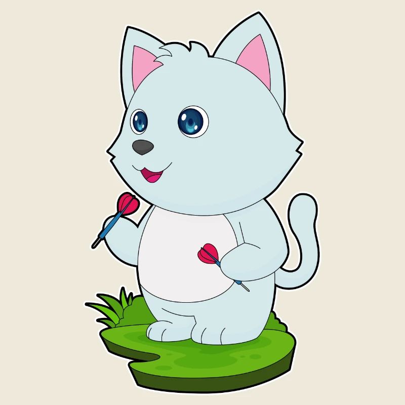 Katze Dart Dartpfeil