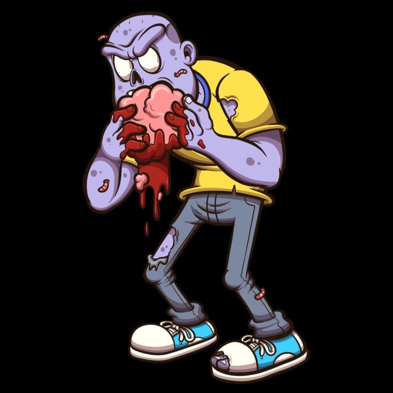 Zombie mangeant le cerveau