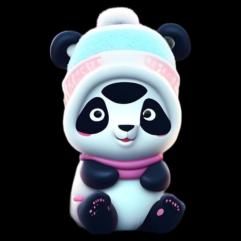 Panda im Schnee