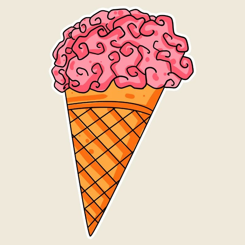 Halloween du cerveau de glace
