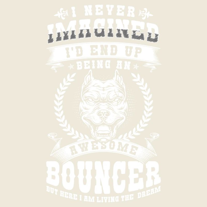 Entrée large du travail de videur