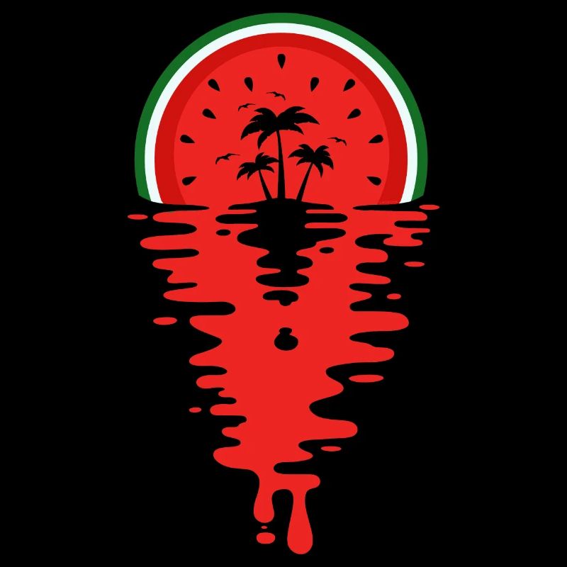 Jus de pastèque coucher de soleil