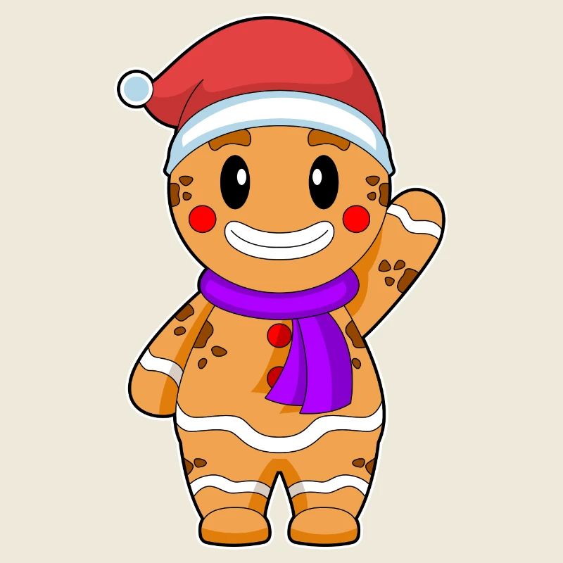 Écharpe de Noël biscuit