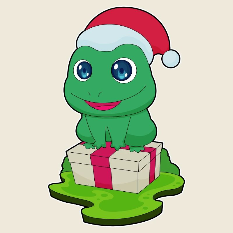 Frog Christmas Package