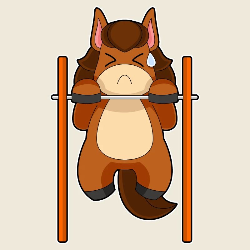 Horse Bodybuilding Pull-ups