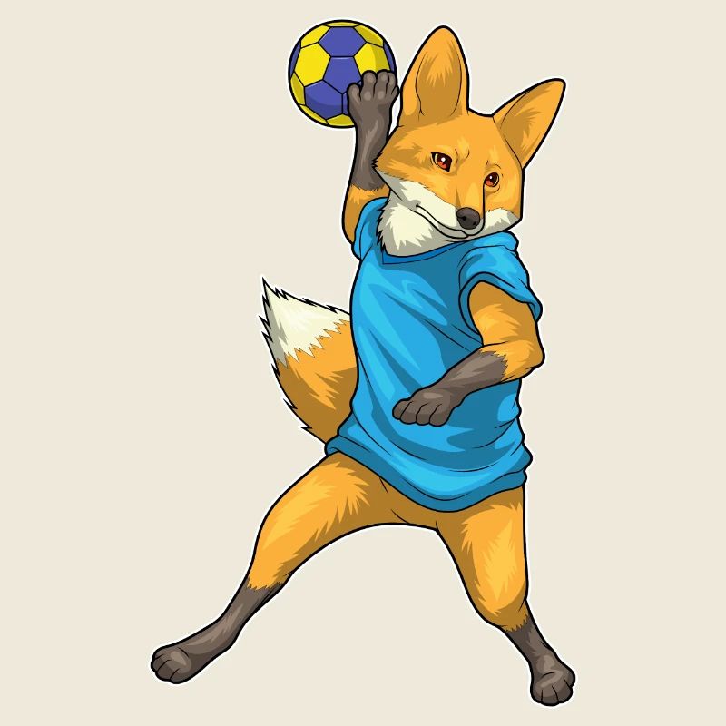 Fuchs Handballspieler Handball