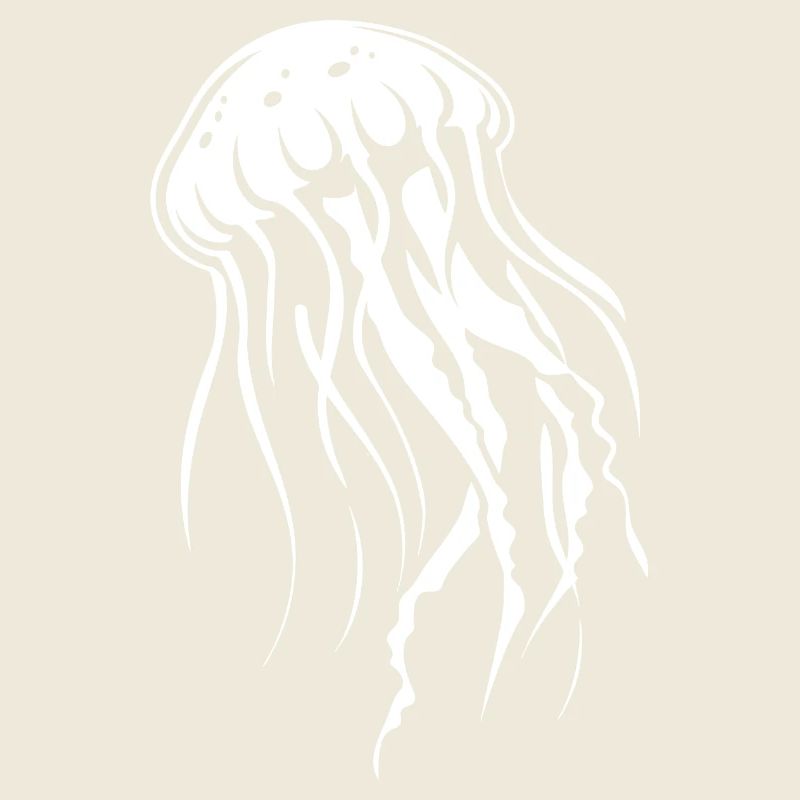 Méduses à tentacules, créatures marines