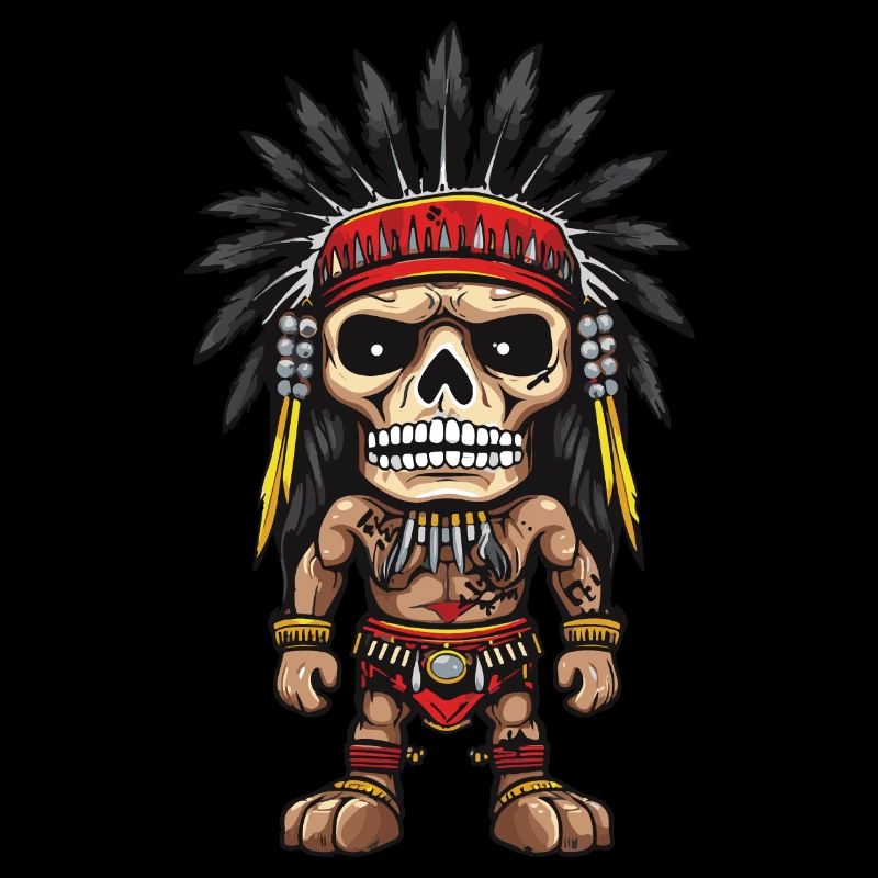 Apache Indianer Skelett