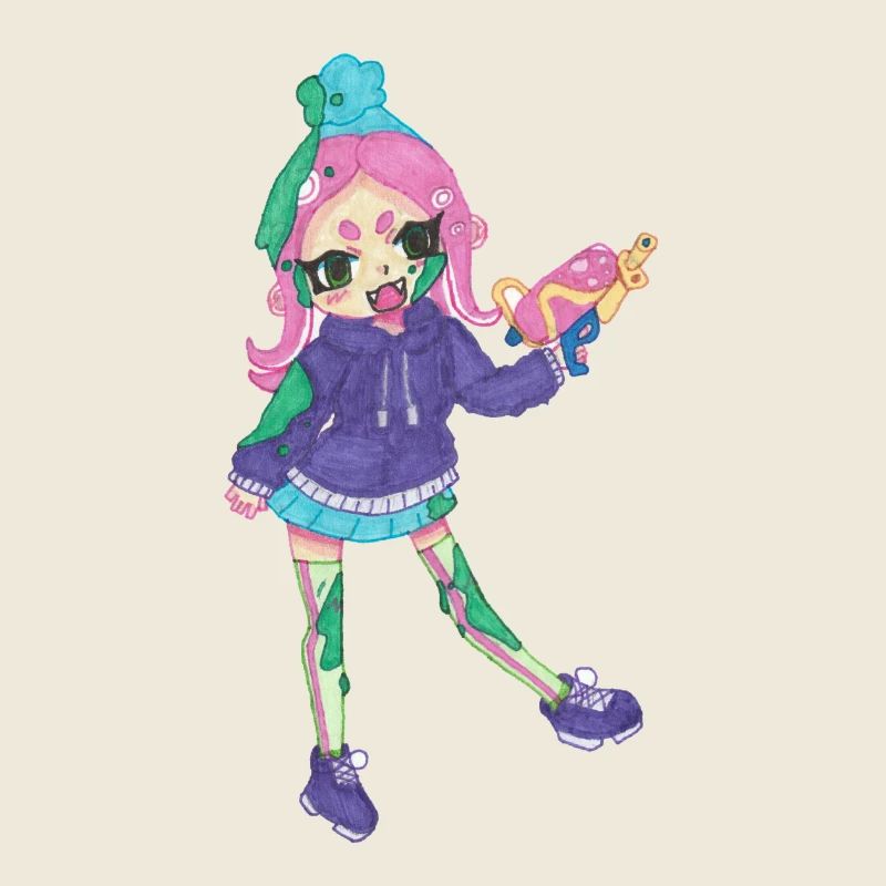Inkling Mädchen | Pink 2 | Splatoon
