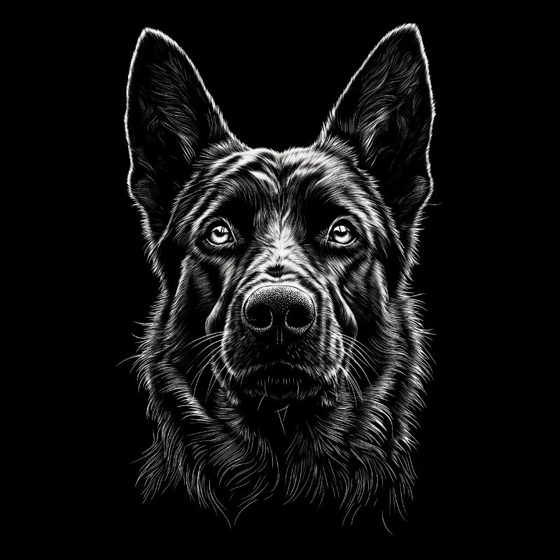 Deutscher Schäferhund Portrait Hunde Hund