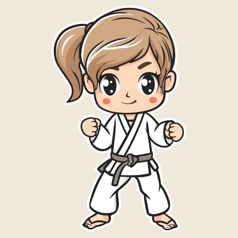Karate Mädchen Comic