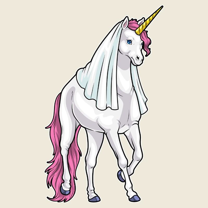 Licorne Voile de mariée Mariage