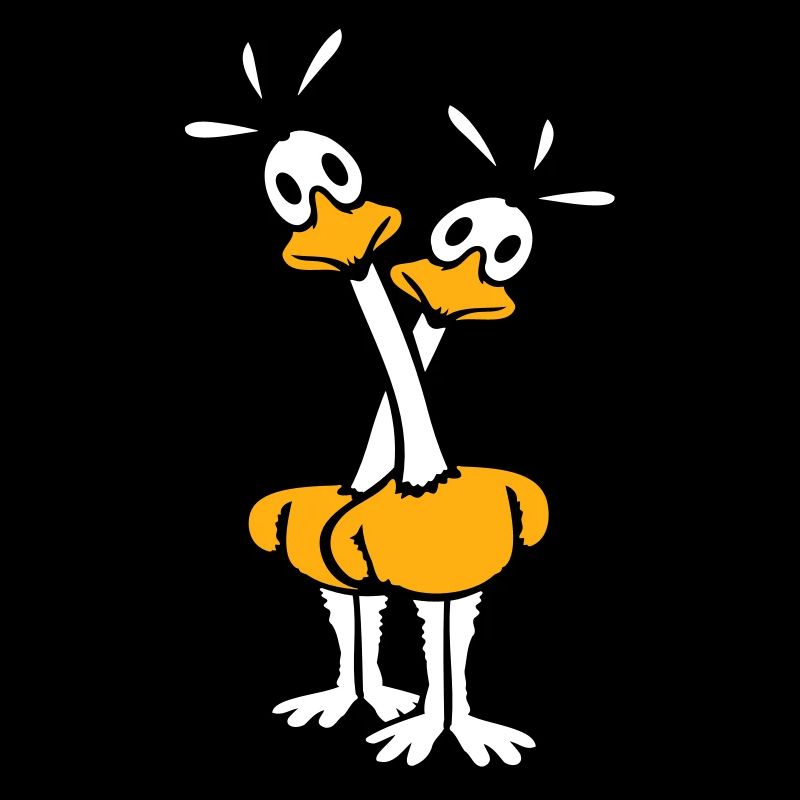 2 Road Runner Couple Coucou Oiseau Long Cou