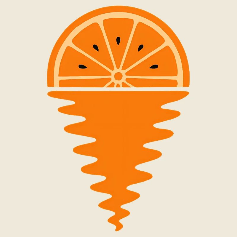 Coucher de soleil orange