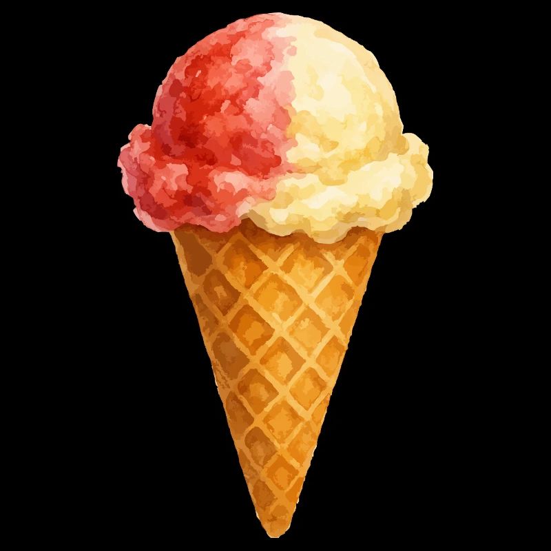 eis erdbeer vanille