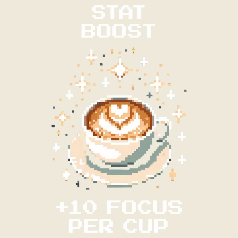 Boost de statistiques : +10 de concentration par tasse | Café