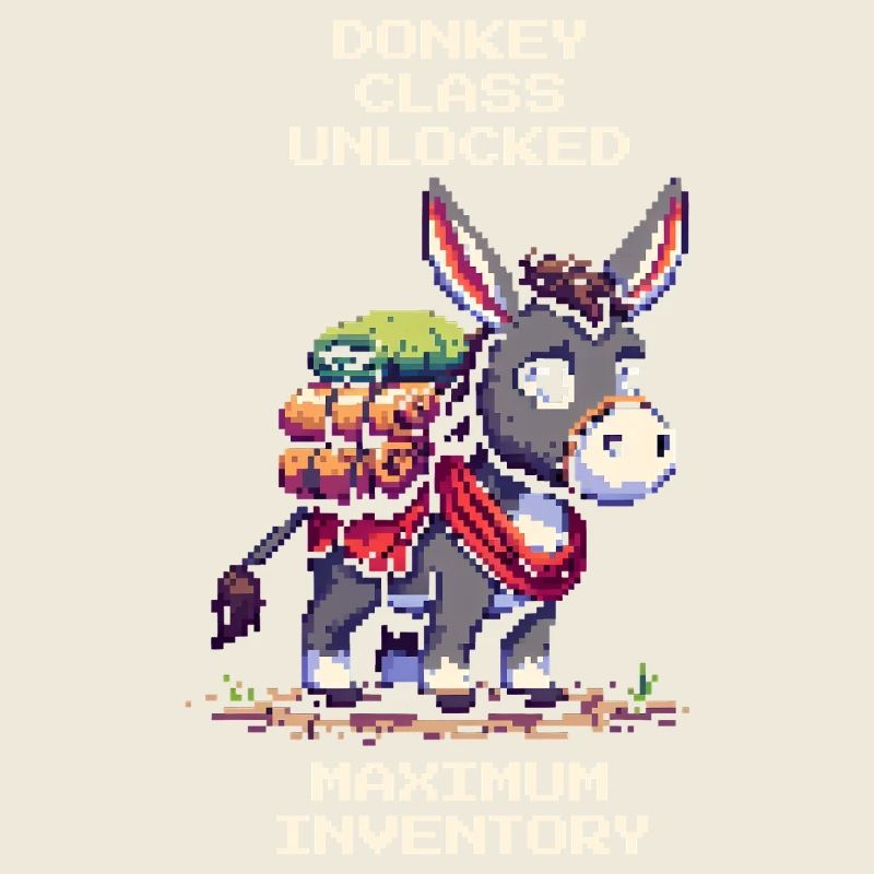 Donkey Class: Max Inventory | RPG Donkey Pixel Art