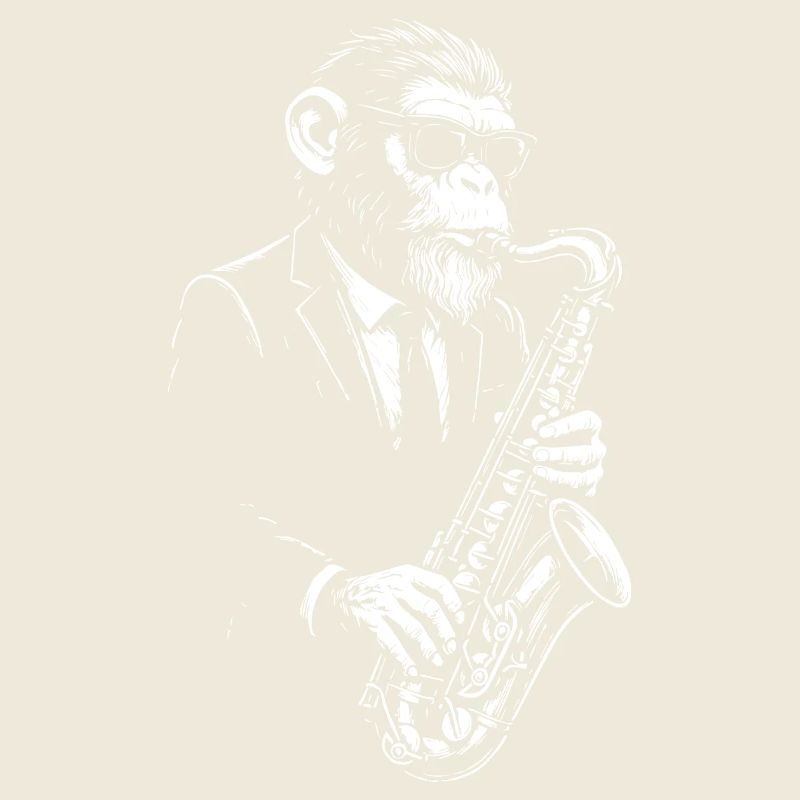 Saxophone Jazz Singe en Costume