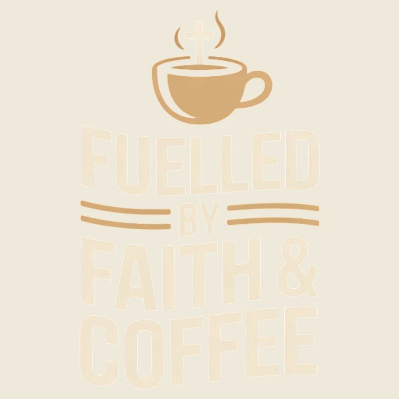Fuelled By Faith And Coffee Christlicher Spruch
