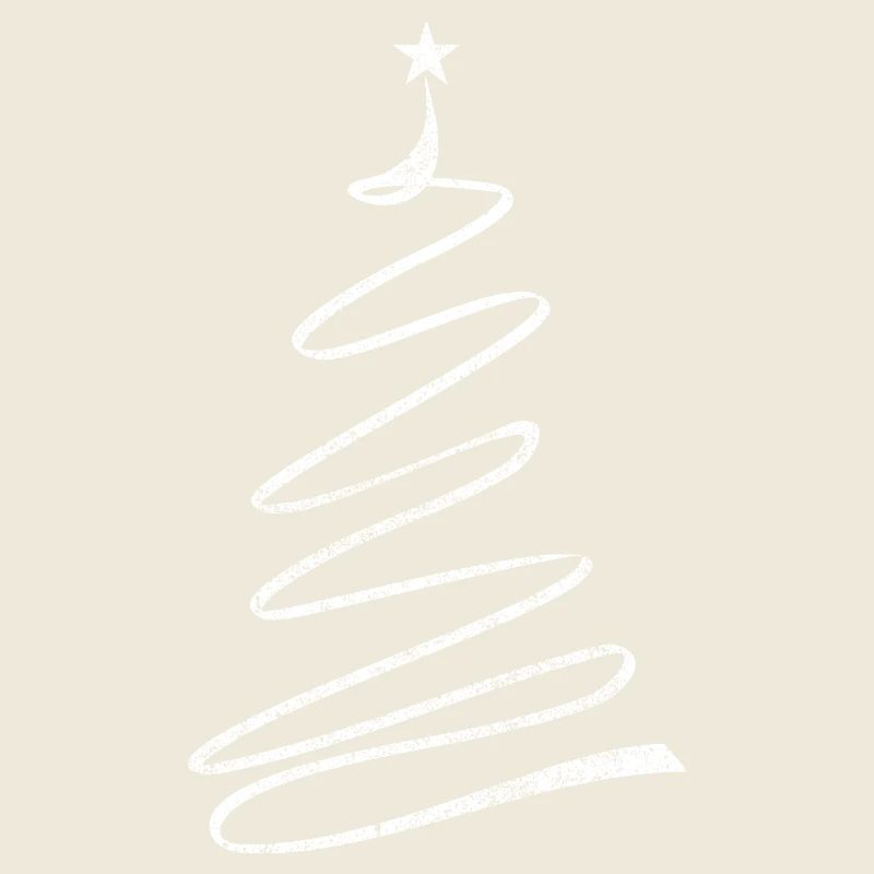 Célébration drôle d’un sapin de Noël minimaliste