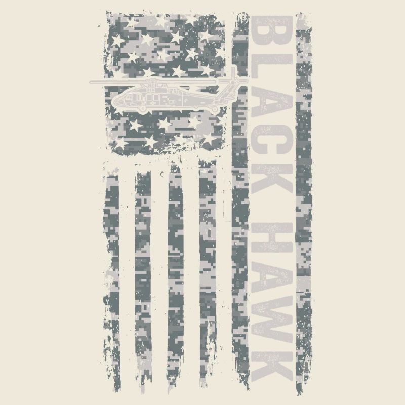 Hélicoptère militaire Black Hawk avec American