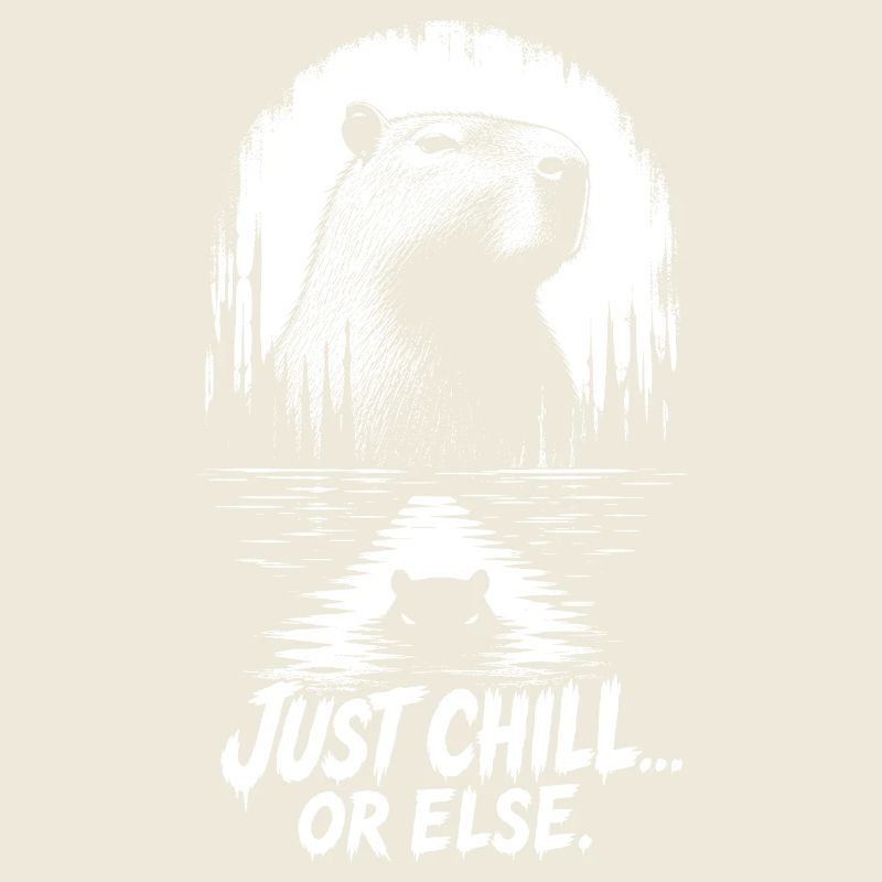 Just Chill Or Else Capybara