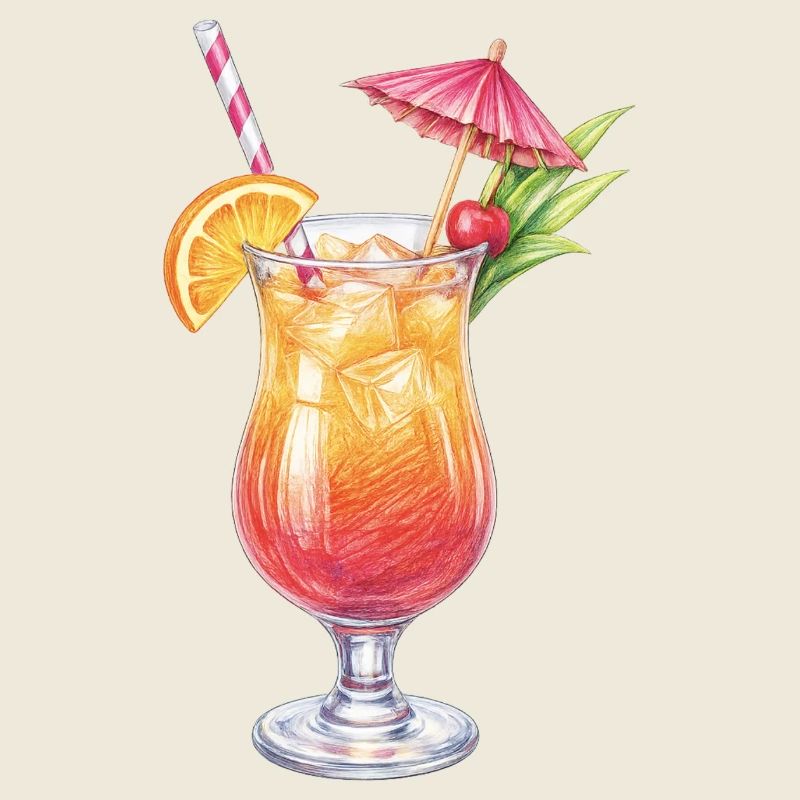Tropischer Cocktail mit Obstdeko
