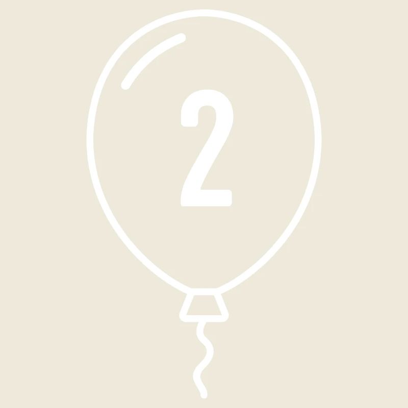 Ballon numéro 2 – Conception d’anniversaire et de fête
