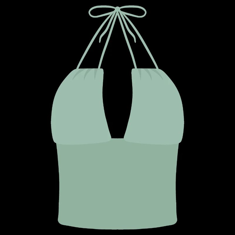 Haut bikini Mint Halter