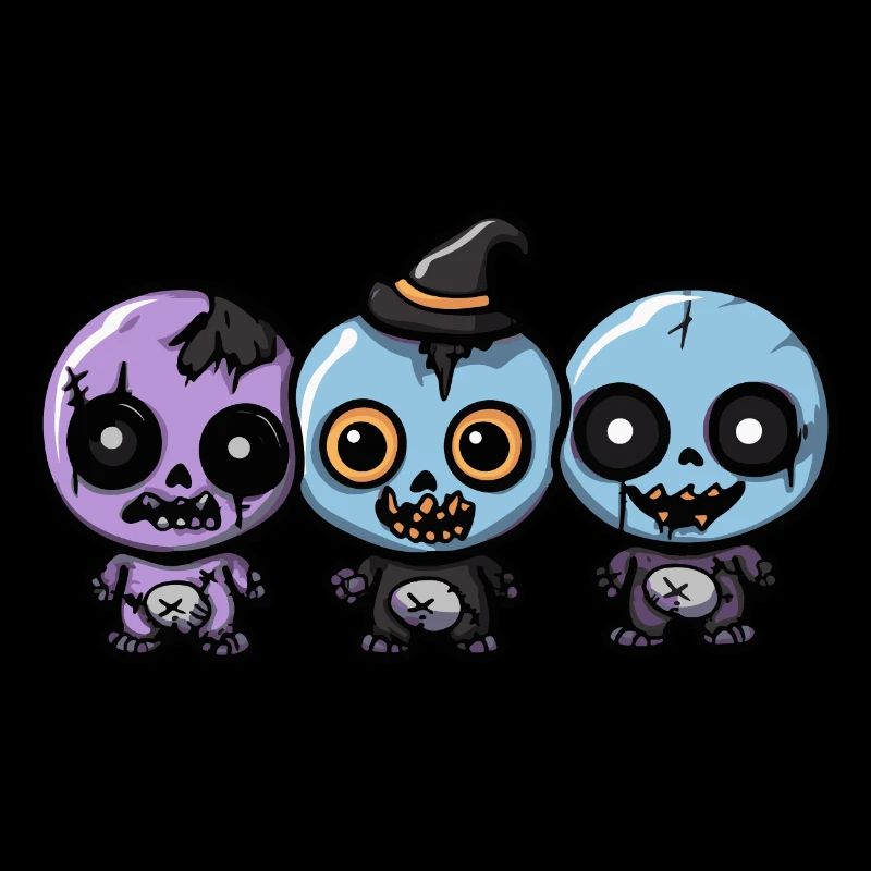 Zombies Halloween Mignon Bébé