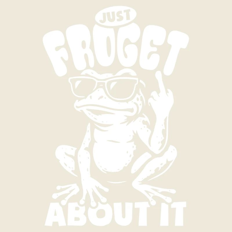Frog Just froget about it - Jeu de mots de grenouille