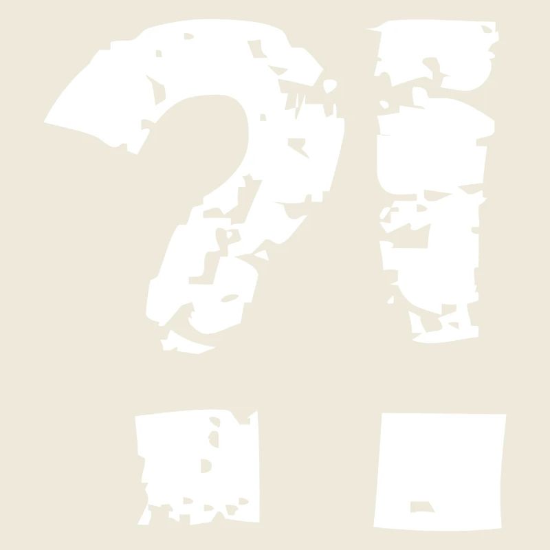 Question mark exclamation mark comic style.