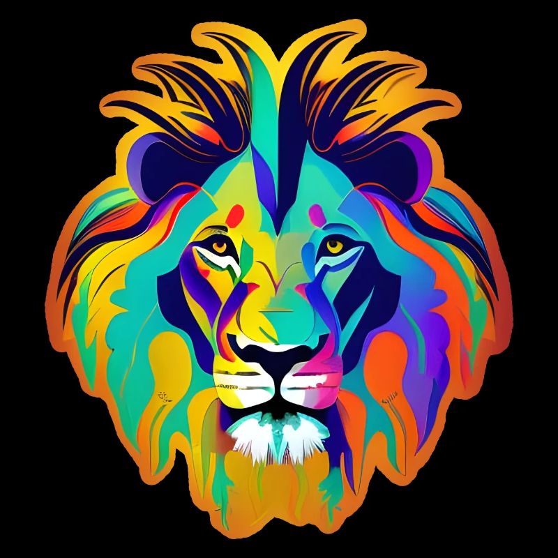 Pop Art à tête de lion