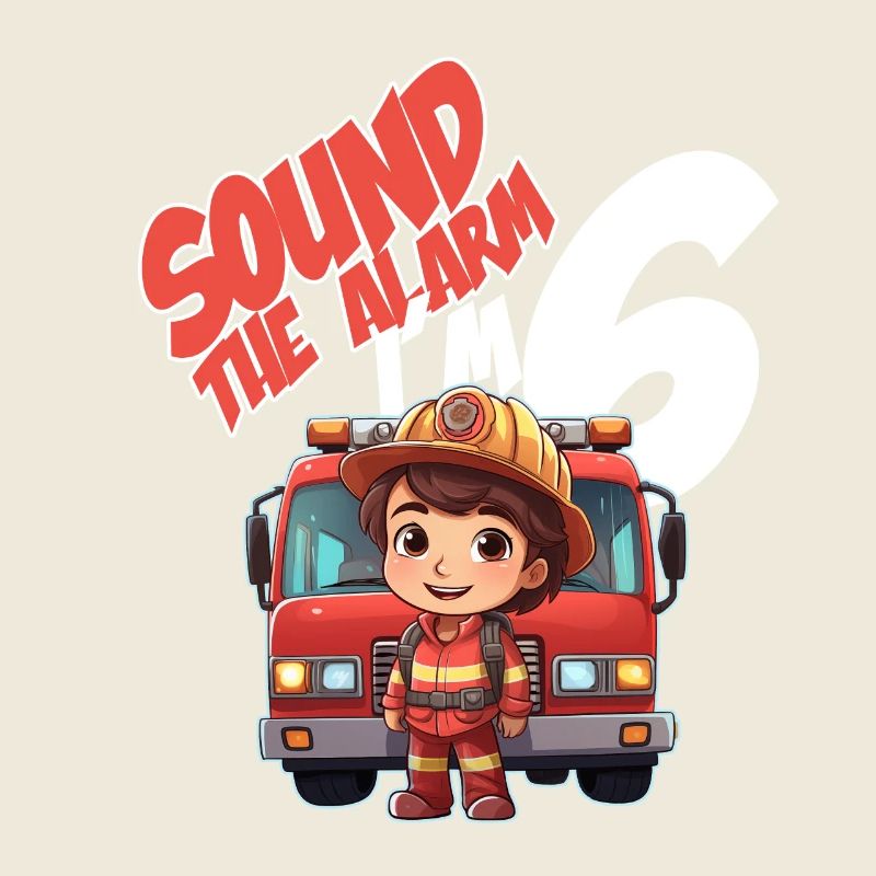 Kids Firefighter 5 Year Old Birthday Boy Theme
