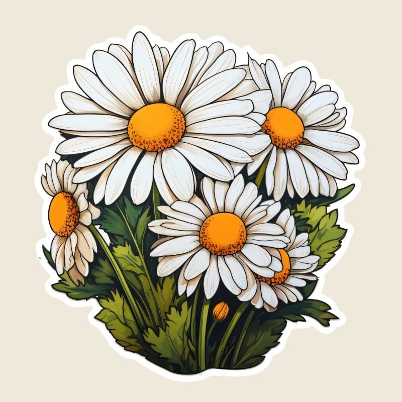 Gänseblümchen 5 Blüten