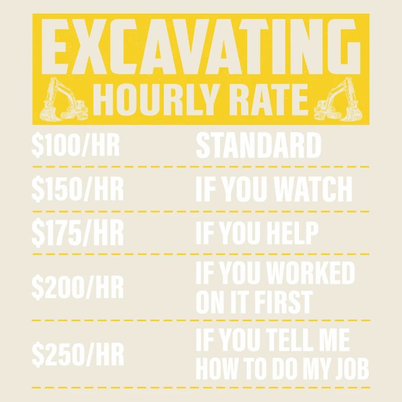 Excavating -Hourly Rate- Driver Excavator