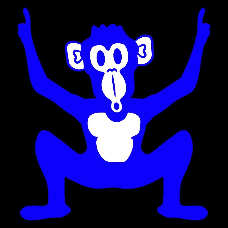 Funny Party Monkey Holding Finger Hands Up Fun DJ