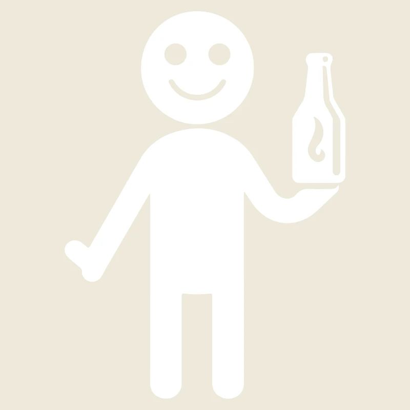 Bière buvant Figurine bâton