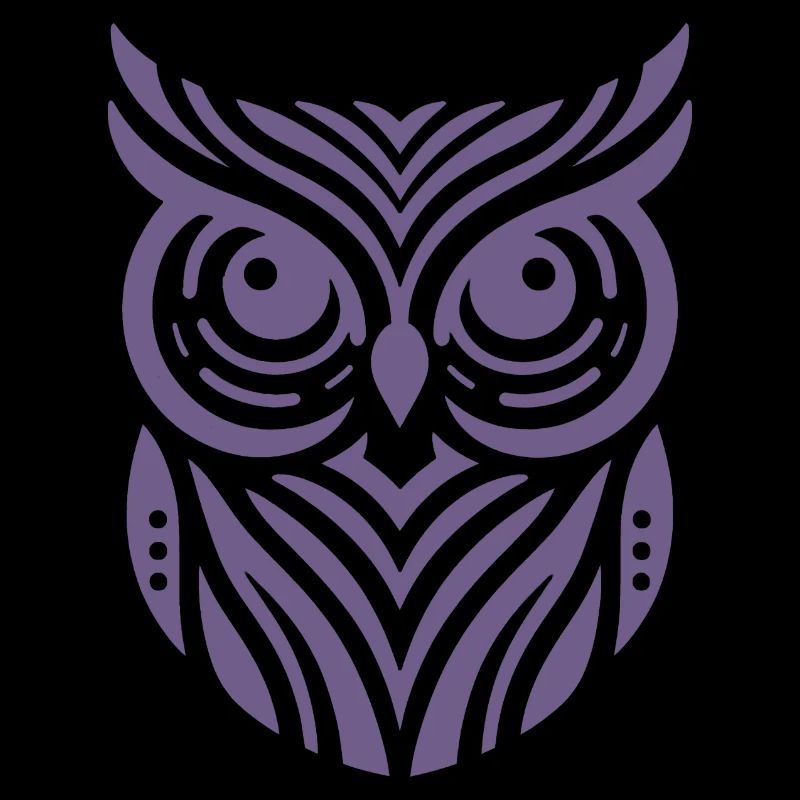 Conception de silhouette de hibou minimaliste