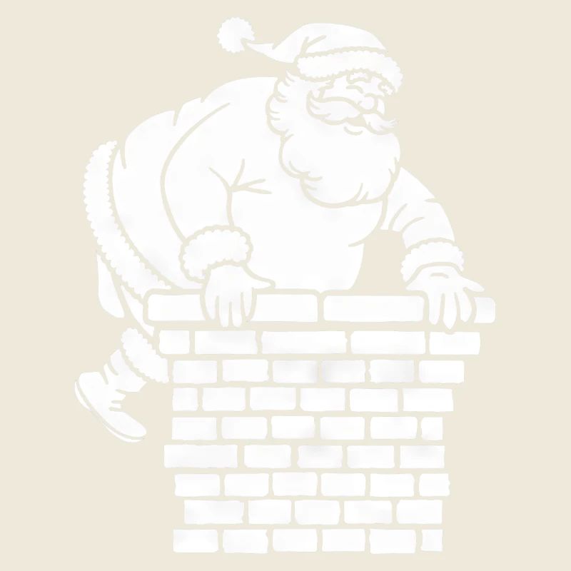 Weihnachtsmann Silhouette Minimalistisch