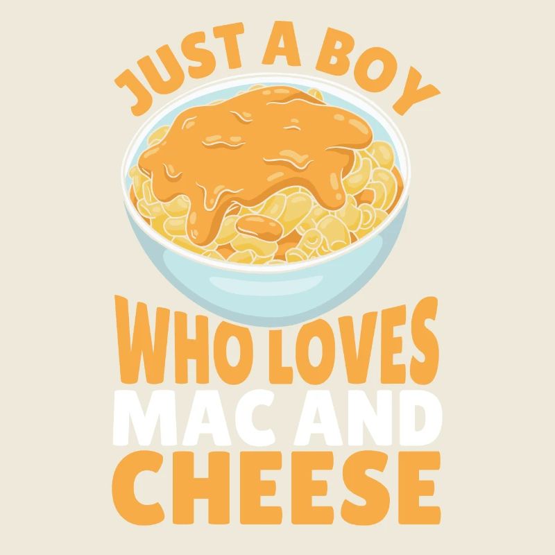 Juste un garçon qui aime le macaroni au fromage