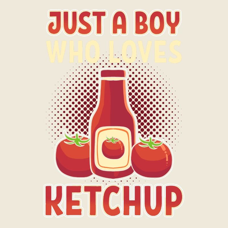 Juste un garçon qui aime le ketchup