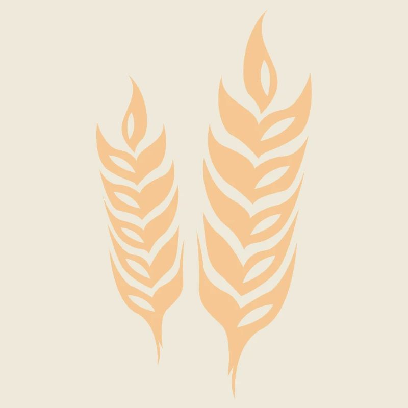 gerste getreide symbol Weizen Logo icon vector