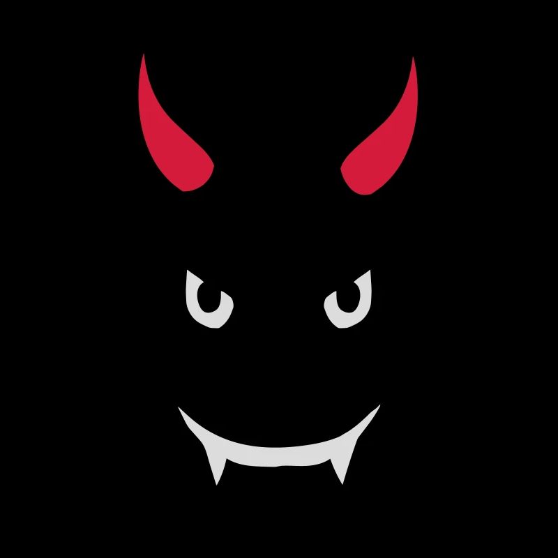 Böser Teufel Gesicht Design