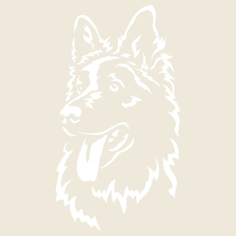 Schweizer Schäferhund Kopf "Black Edition"