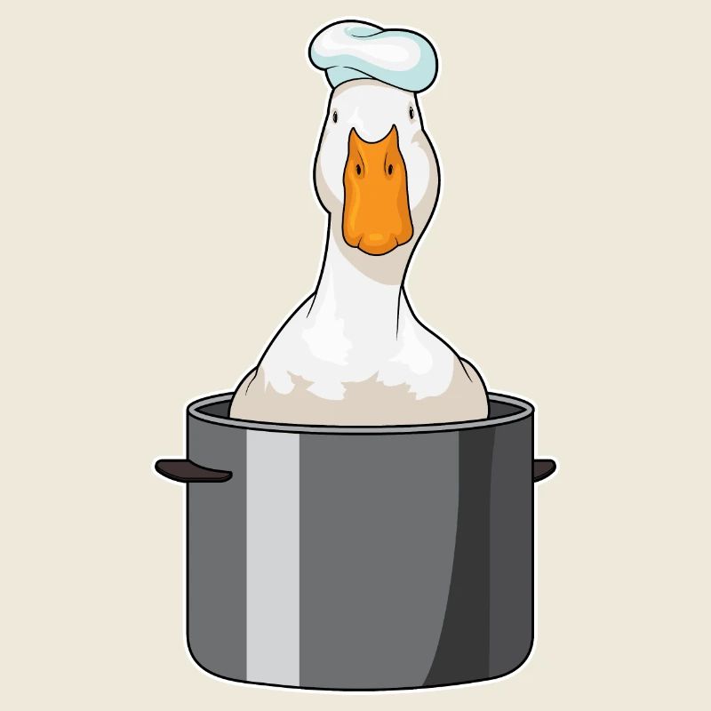 Duck Cooking Pot Chef's Hat