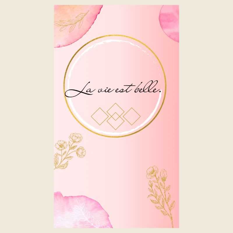 La vie est belle - Design Print