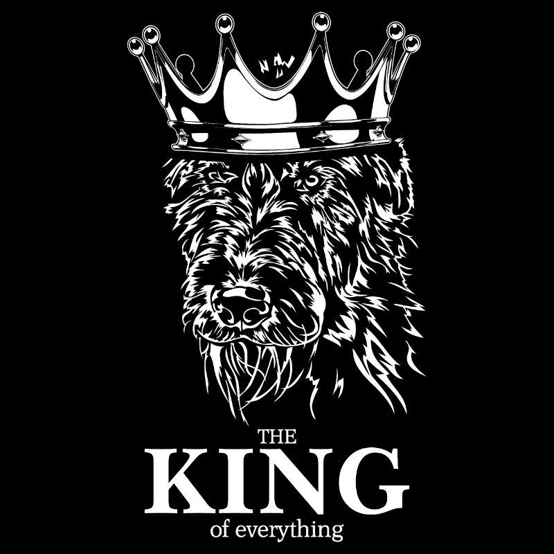 Irish Wolfhound King of everything Hund Wilsigns