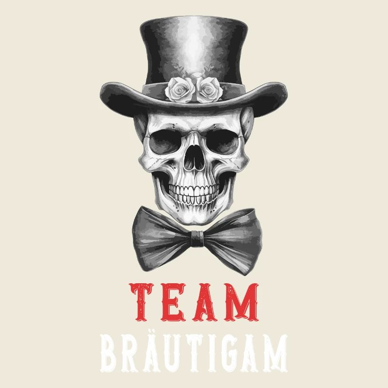 JGA Team Bräutigam Totenkopf Junggesellenabschied